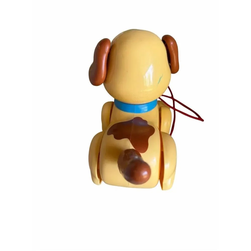 Fisher-Price Lil Snoopy Plastic Pull Along Dog Toy Vintage 2004 Mattel